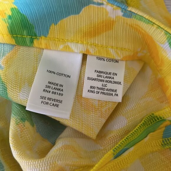 Lilly Pulitzer Deenie Shorts in Sunglow Yellow Roses - First Impression sz 00 - Picture 7 of 7